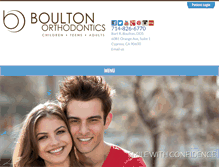 Tablet Screenshot of boultonortho.com